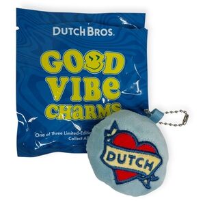 Dutch Bros Plush Bag Charm Keychain Heart Merch Drop March 2026